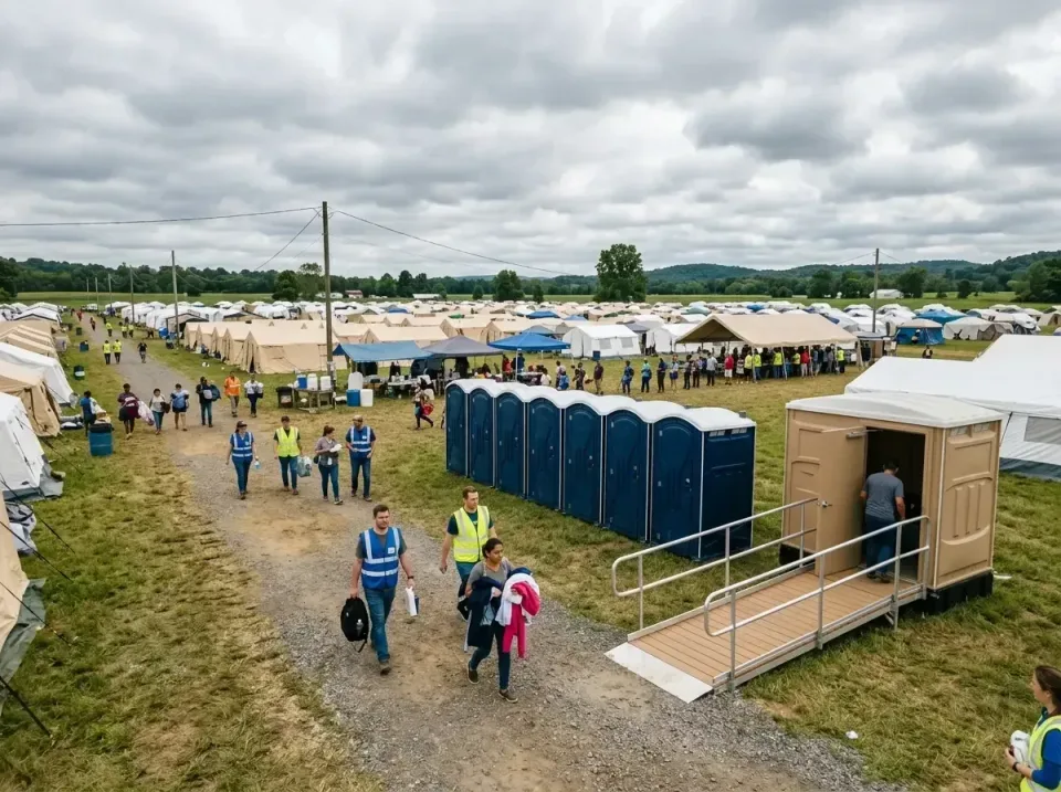 disaster-relief-camp-restrooms-010 — frequently asked questions, Dumpster & Portable Bathrooms Rental in West Frankfort, IL